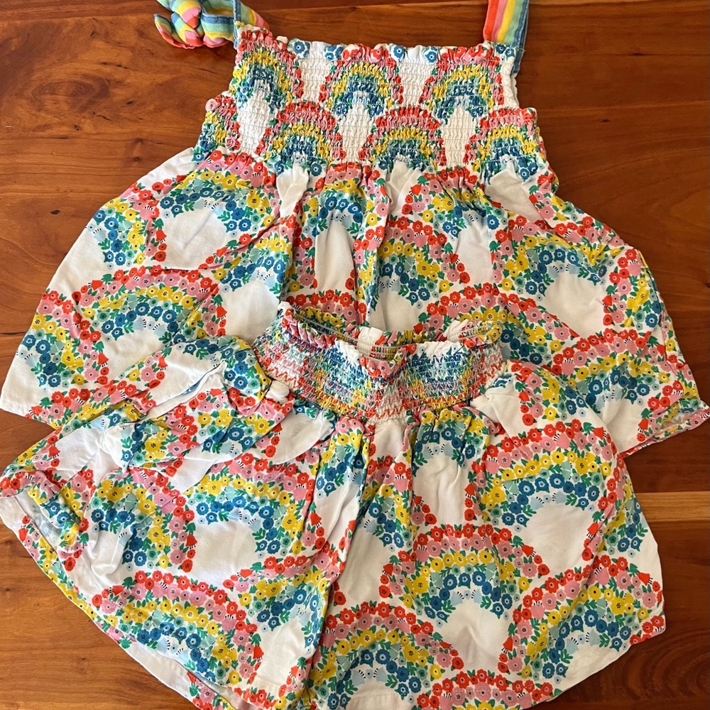 Boden Multicolor Smocked Set